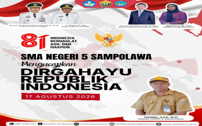 SMA Negeri 5 Sampolawa Ucapkan Dirgahayu ke-81 Republik Indonesia