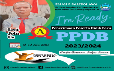 Penerimaan Peserta Didik Baru SMAN 5 Sampolawa TAhnu 2023