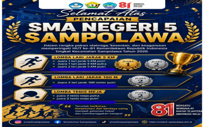 Semarak HUT Ke-81 Kemerdekaan RI, SMA Negeri 5 Sampolawa Torehkan Sejumlah Prestasi pada Pekan Olahraga, Kesenian, dan Keagamaan Tingkat Kecamatan Sampolawa