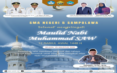 SMA Negeri 5 Sampolawa Memperingati Maulid Nabi Muhammad SAW 12 Rabiul Awal 1448 H