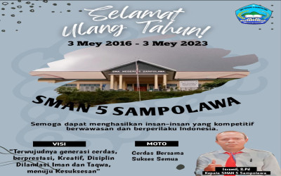 7 Tahun SMAN 5 Sampolawa